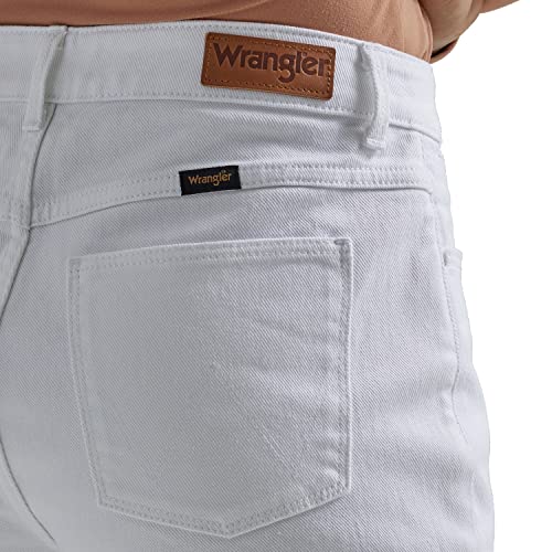 Wrangler Women's High-Rise Rodeo Straight Leg Crop Jean White8