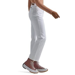 Wrangler Women's High-Rise Rodeo Straight Leg Crop Jean White8