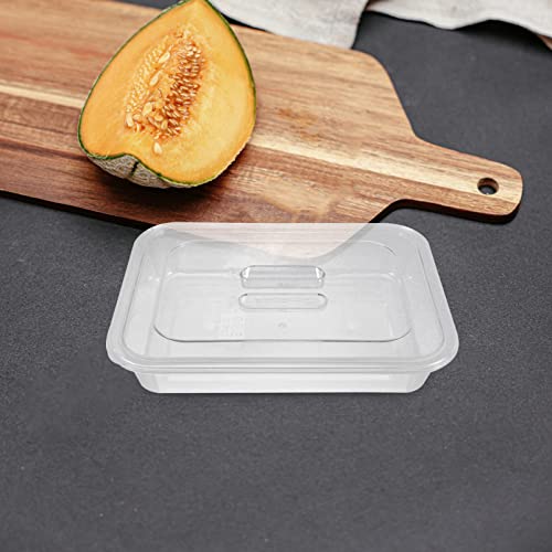 LIFKOME Cupcake Stand Plastic Catering Trays with Lids Chafing Dish Buffet Set Clear Food Display Box Bakery Pan Display Case Organizer for Business Buffet Tray Food Container Food Containers