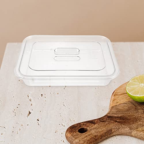 LIFKOME Cupcake Stand Plastic Catering Trays with Lids Chafing Dish Buffet Set Clear Food Display Box Bakery Pan Display Case Organizer for Business Buffet Tray Food Container Food Containers