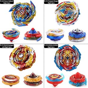 Bey Battling Top Burst Stadium Battle Set -- Complete Battle Game Set with stadium, 8 Bey Blades Toys & 2 Two-Way LR Launchers Grip Combat Battling Game Toys Birthday Gifts for 8-12 Boys Children Kids