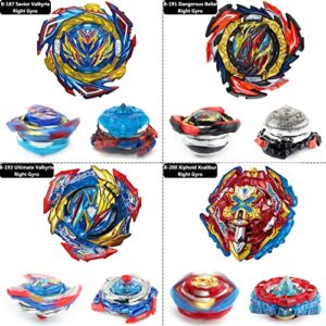 Bey Battling Top Burst Stadium Battle Set -- Complete Battle Game Set with stadium, 8 Bey Blades Toys & 2 Two-Way LR Launchers Grip Combat Battling Game Toys Birthday Gifts for 8-12 Boys Children Kids