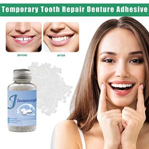 TUNKENCE FalseTeeth Kit Glue Tooth and Solid Gaps Teeth Denture Temporary Adhesive Home Textile Storage Moving Organizer