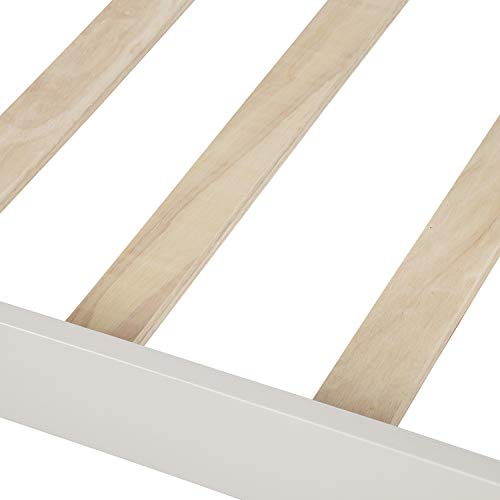 Wooden Daybed Frame Twin Size, Multifunctional Full Wooden Slats Support Sofa Bed, for Bedroom Living Room for Kids Adults, White