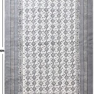 Boho Bathroom Rug Handmade Washable Cotton Hallway Rugs with Tassels Farmhouse Woven Throw Rug Boho Area Rug for Laundry Room/Entryway/Corridor 300x480 cm (10x16 Feet)