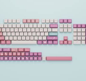 ILYCHEEGAMI PBT keycaps XDA Cute Pink keycaps Dye Sublimation Universal Mechanical Keyboard keycaps Compatible with Cherry MX switches,Gateron,Kailh TTC JWK Kawaii pbt keycap Set Keyboard keycaps