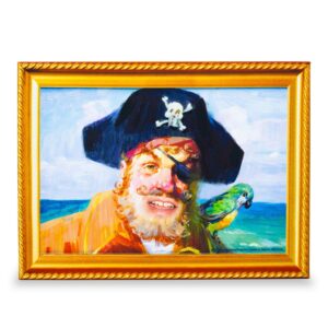 spongebob squarepants captain painty the pirate canvas wall art print hanging sign