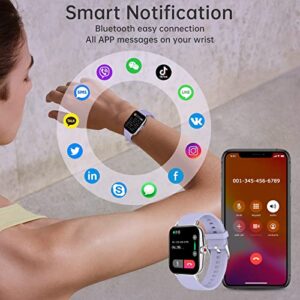 Colesma Smartwatch for Women(Answer/Make Call), Waterproof Fitness Tracker with Health Monitor Heart Rate/Blood Pressure/Blood Oxygen, 1.69" HD Full Touch Screen Smart Watch for iPhone & Android