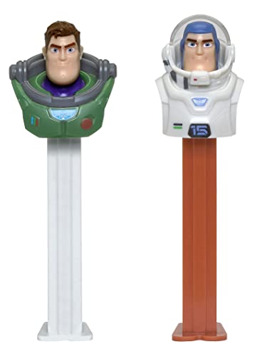 PEZ Buzz Lightyear Candy Dispenser Set – Buzz Lightyear Alpha Class And Buzz Lightyear XL PEZ Dispensers With Extra Pez Candy Refills