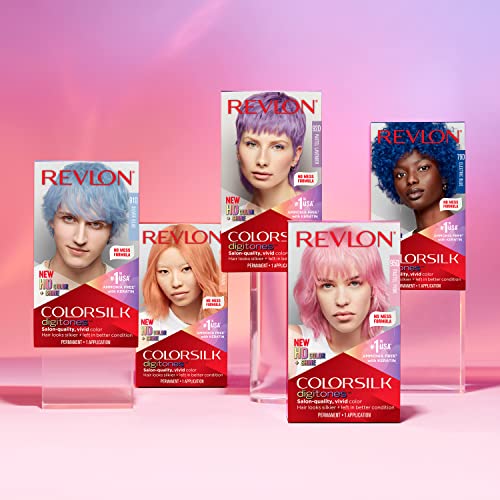 Revlon Permanent Hair Color ColorSilk Digitones with Keratin, 95D Pastel Pink (Pack of 1)