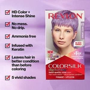 Revlon Permanent Hair Color ColorSilk Digitones with Keratin, 95D Pastel Pink (Pack of 1)