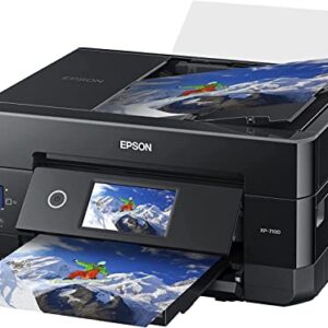 Epson Expression Premium XP-7100 All-in-One Color Inkjet Printer - Print Scan Copy - 15 ppm, 5760 x 1440 dpi, 8.5 x 14, Auto 2-Sided Printing, 30-Page ADF, Card Slot, Printable CD/DVD