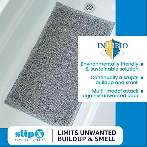 SlipX Solutions Universal Cushioned Shower Pad for Textured, Refinished Surfaces | Treated to Prevent Odor, Growth | Anti-Slip Backing, No Suction Cups, Water Flows Right Through | 17" x 29.5"