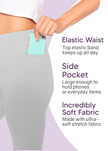 Women's DTY High Waist Bootcut Yoga Pants with Pocket Purple X-Large