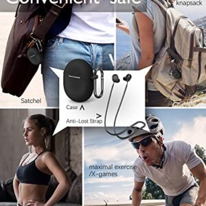 AHBTEYM for Google Pixel Buds Pro Case,Anti-Lost Strap,Silicone Cover with Keychain,Sports Lanyard for Women Men Girl boy for Google Pixel Buds Pro 2022 (Lemongrass Case+Lemongrass Strap)