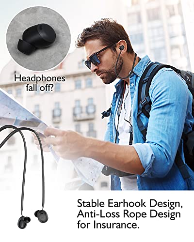 AHBTEYM for Google Pixel Buds Pro Case,Anti-Lost Strap,Silicone Cover with Keychain,Sports Lanyard for Women Men Girl boy for Google Pixel Buds Pro 2022 (Lemongrass Case+Lemongrass Strap)