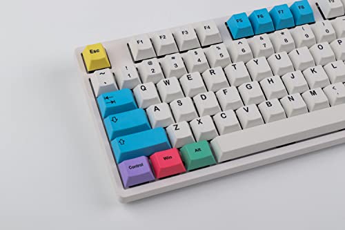 KOKOYAKA Dye Sublimation Keycaps | Cherry Profile for Custom Merchanical Keyboard | 139 Keys (Chalk)