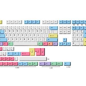 KOKOYAKA Dye Sublimation Keycaps | Cherry Profile for Custom Merchanical Keyboard | 139 Keys (Chalk)