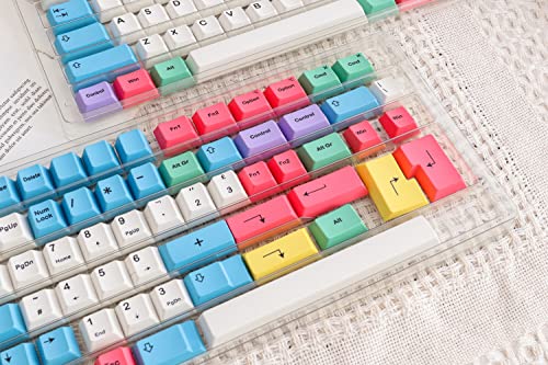 KOKOYAKA Dye Sublimation Keycaps | Cherry Profile for Custom Merchanical Keyboard | 139 Keys (Chalk)