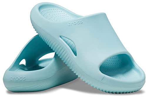 Crocs Unisex Mellow Slides Sandal, Pure Water, 4 US Men