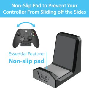 TotalMount – 4 Pack – Controller Wall Stands with Non-Slip Pads & Removable Adhesive for Xbox, PS5, PS4, and Nintendo – These Premium Holders Won’t Damage Your Wall with Screws or Permanent Adhesive