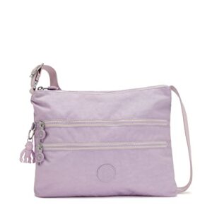 kipling women’s alvar crossbody, super light, durable messenger, nylon shoulder bag, gentle lilac