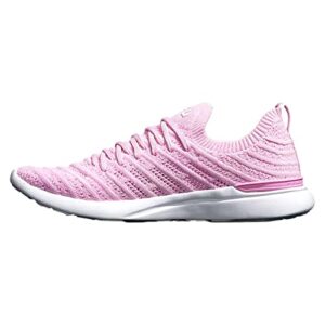 athletic propulsion labs women's techloom wave shoe, soft pink/bleached pink/melange, 7.5