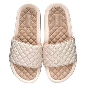 Athletic Propulsion Labs Women's Lusso Slide, Creme/Rose Dust, 8