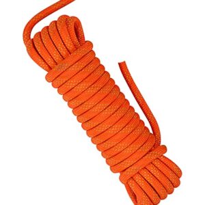 NorthPada 10mm 5 Meter Polyester Rock Static Climbing Rope Boat Anchor Marine Rope Dock Lines Arborist Tree Rope Hoist Rigging Line Orange