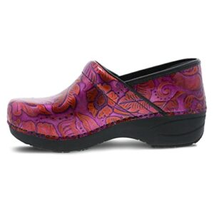 Dansko XP 2.0 Clogs for Women – Lightweight Slip Resistant Footwear for Comfort and Support – Ideal for Long Standing Professionals, Fuchsia Tooled Clogs 7.5-8 M US