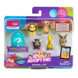 adopt me! pets multipack animal life - hidden pet - top online game - fun collectible toys for kids featuring your favorite pets, ages 6+