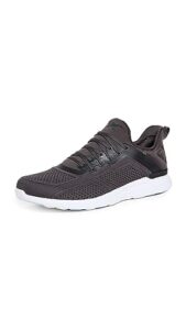 apl: athletic propulsion labs men's techloom tracer sneakers, anthracite/white, 9.5 medium us