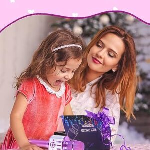 Amazmic Toys for girls, Kids Karaoke Microphone Toddler Microphone for singing with LED Lights,Voice Changer kids Birthday Gift for Girls, Boys, Girls Toy Age 3, 4, 5, 6, 7, 8+ Years Old(Light Purple)