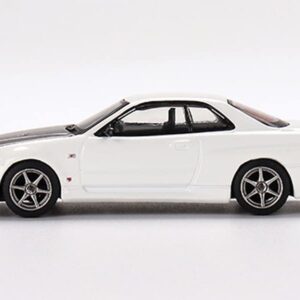 MINI GT 1/64 Nissan Skyline GT-R R34 V-Spec II N1 White (Right Handle) Finished Product