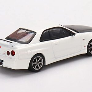 MINI GT 1/64 Nissan Skyline GT-R R34 V-Spec II N1 White (Right Handle) Finished Product