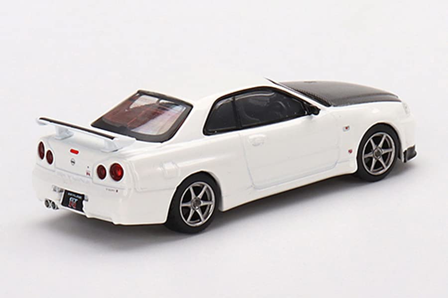 MINI GT 1/64 Nissan Skyline GT-R R34 V-Spec II N1 White (Right Handle) Finished Product