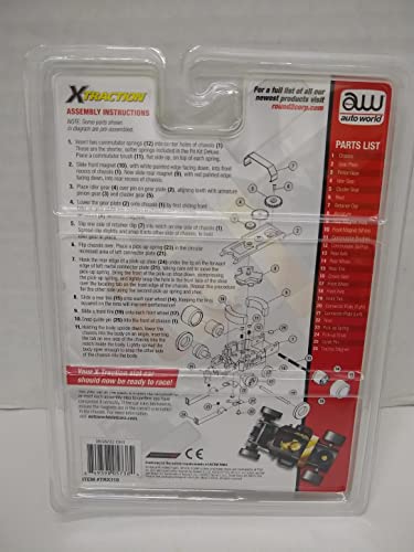 Auto World TRX110 XTraction Deluxe Pit Kit - Build A Complete XTraction HO Scale Slot Car - Includes unpainted 1969 Charger Daytona Body