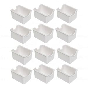 truecraftware –set of 12 – plastic sugar packet holder white color -sugar caddy holder for sweetener packets organizer caddy for coffee bar tea bag organizer for table restaurant hotel