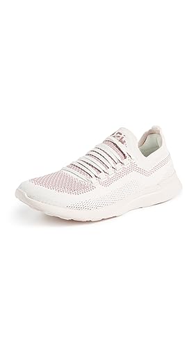 APL: Athletic Propulsion Labs Women's Techloom Breeze Sneakers, Ivory/Almond, Pink, White, 9 Medium US