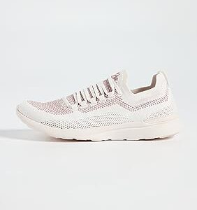 APL: Athletic Propulsion Labs Women's Techloom Breeze Sneakers, Ivory/Almond, Pink, White, 9 Medium US