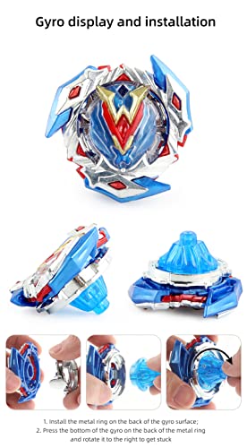 3-Piece Bey Battling Burst Tops B-201 Zest Achilles B-105 Z-Achilles B-104 Winnig Valkyrie Combat Battling Game Bayblade pro Series Set for Kids Children Birthday Party Idea