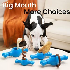 ChewEasy Interactive Bully Stick Holder for Dogs, Prevent Chocking Safety Device, Long Enough Screw to Lock, Seesaw Shape(Medium)