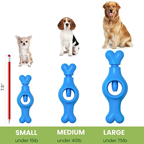 ChewEasy Interactive Bully Stick Holder for Dogs, Prevent Chocking Safety Device, Long Enough Screw to Lock, Seesaw Shape(Medium)