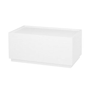 woodtalks stackable 1 drawer dresser, multi-purpose storage closet cube dressers for bedroom, storage cabinet for entryway, nightstand sofa beside table drawer chest, 23.6 in, white oak