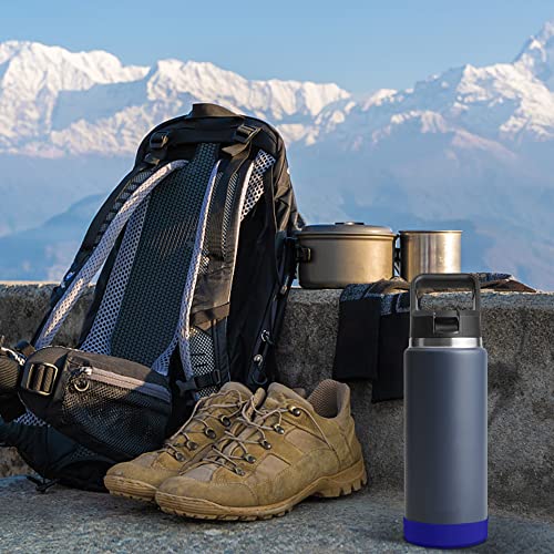 VIKIZUES Water Bottle Boot, Compatible with YETI, Owala Water Bottles, Accessory Silicone Water Bottle Protector, Anti-Slip Silicone YETI/Owala Boot,Offshore Blue