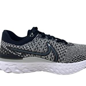 Nike Men's React Infinity Run Flyknit 3 Running Shoes, Black/DK Smoke Grey-Grey Fog, 11.5 M US