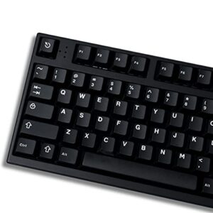 black wob keycaps doubleshot cherry profile 121 keys custom minimalist keycaps set for 60% 65% 70% 75% 100% cherry mx gateron kailh switches mechanical keyboards