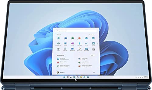HP Spectre x360 16" 2-in-1 3K QHD+ Touchscreen (Intel 12th Gen i7-12700H, 16GB RAM, 2TB SSD, Stylus) Business Laptop, Long-Battery Life, Fingerprint, Backlit, Thunderbolt 4, IST Bag, Win 11 Home