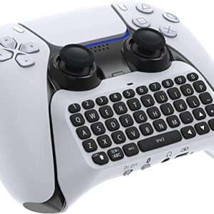 Rzzhgzq Wireless Controller Keyboard for PS5 Wireless Controller Keyboard for PS5 Mini Game Keyboard Built-in Speaker & 3.5MM Audio Jack for Playstation 5