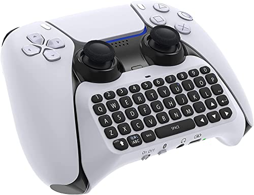 Rzzhgzq Wireless Controller Keyboard for PS5 Wireless Controller Keyboard for PS5 Mini Game Keyboard Built-in Speaker & 3.5MM Audio Jack for Playstation 5